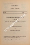 Book cover of Periodical Operating Notice containing General Instructions and Notices, Saturday 5 April 1997 to Friday, 6 June 1997 by Railtrack Great Western